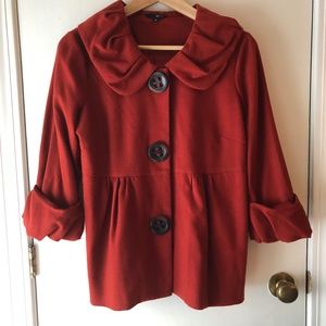 Fall Jacket-M, 3/4 length sleeves.Like NEW! Super cute collar!